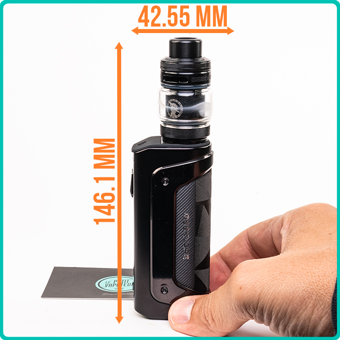 Dimensions du Kit Aegis SOLO 5 Geekvape